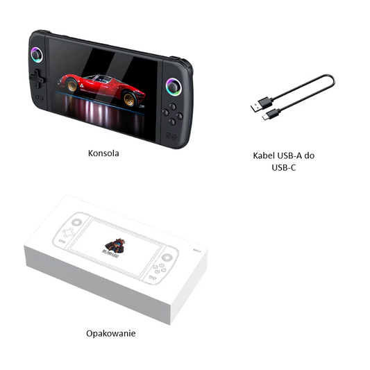 PixelBoy Switch - Konsola Retro 7" IPS | 20000+ Gier | 30+ Emulatorów | HDMI TV